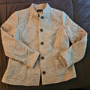 TALBOTS Light Grey Wool Coat